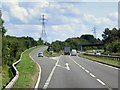 SK4168 : Eastbound A617, Exit for Temple Normanton by David Dixon