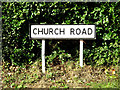 TM0662 : Church Road sign by Geographer