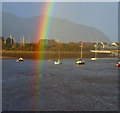 SH7778 : Conwy rainbow by Steve  Fareham