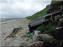  : Abandoned car on the beach, Bay of Holland, Stronsay, Orkney by Claire Pegrum