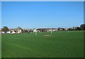 TQ1804 : Football Pitch, North Lancing by Paul Gillett