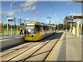 SJ8089 : Moor Road Metrolink Stop, Inbound by David Dixon