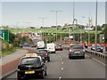 SJ9242 : Green Footbridge over Uttoxeter Road by David Dixon