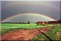 SU4697 : Double Rainbow down Cow Lane by Des Blenkinsopp