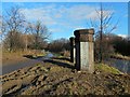 NS3979 : Piers of the demolished Black Bridge by Lairich Rig