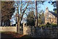 NH5052 : Entrance gateway to Urray Church by Alan Reid