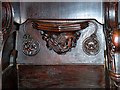 SJ8398 : Sixteenth Century Misericord (Manchester Lion) by David Dixon