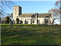 TF8824 : St Martin's church and graveyard, South Raynham, Norfolk by Richard Humphrey