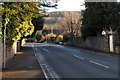 SO3013 : Station Road towards Abergavenny railway station by Jaggery