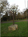 TL3758 : Hardwick Village sign by Geographer