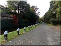 SJ2937 : Llangollen Canal mooring posts near Chirk Bank Bridge by Jaggery