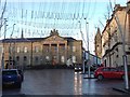 H4572 : High Street, Omagh Christmas morning by Kenneth  Allen