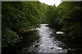 NY7963 : River Allen, downstream from the suspension bridge by Christopher Hilton