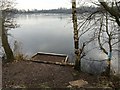 SJ8550 : Westport Lake: fishermen's peg on north side of lake by Jonathan Hutchins