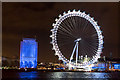 TQ3079 : London Eye in White, London SE1 by Christine Matthews