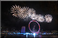 TQ3079 : 2015 New Year Fireworks, London SE1 by Christine Matthews