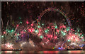 TQ3079 : 2015 New Year Fireworks, London SE1 by Christine Matthews