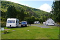 SH6515 : The touring caravan and upper camping area at Graig Wen by Phil Champion