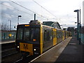 NZ3957 : Tyneside Metro : Unit 4074 At St Peter's Station, Sunderland by Richard West