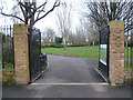 TQ3787 : The entrance to Skeltons Lane Park by Marathon