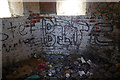 SH6112 : Interior of a pillbox on the beach at Fairbourne by Phil Champion