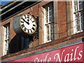 SO8455 : Clock in Worcester's Angel Place by Philip Halling