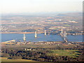 NT1279 : The Forth Road Bridge and Queensferry Crossing by M J Richardson