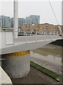 TQ3777 : Deptford Creek Swing Bridge: pier and bearing by Stephen Craven