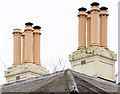 J3372 : Chimneys, Mount Charles, Belfast (February 2015) by Albert Bridge