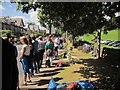 SE2957 : Tour de France spectators, Ripon Road by Derek Harper