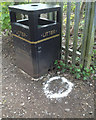 SP2965 : Riverside Walk near the gauging station, rear of Tesco store, Warwick by Robin Stott