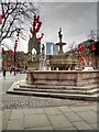 SJ8398 : Jubilee Fountain, Albert Square by David Dixon