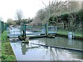 TL3612 : Sluice on the New River between Lower Road and Amwell Hill, SG12 by Mike Quinn