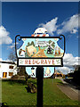 TM0477 : Redgrave Village sign by Geographer