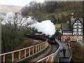 SJ1943 : Goods train at Berwyn by Chris Allen