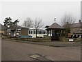 NT9349 : Shelter and village hall, Horncliffe by Graham Robson