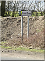 TM0676 : Roadsign on the A143 Bury Road by Geographer