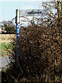 TM2283 : Roadsign on Upper Harman's Lane by Geographer