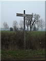 TM2587 : Roadsign on Burntoak Lane by Geographer