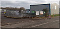 ST2994 : Names on a Ty Coch Industrial Park fence, Cwmbran by Jaggery