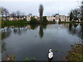 SP8633 : Lake and buildings at Bletchley Park, Milton Keynes by Richard Humphrey