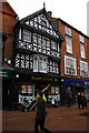 SJ6552 : Nantwich: half-timbered building commemorating the Great Fire by Christopher Hilton