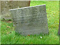 SK6929 : Hickling Churchyard - Belvoir Angel headstone by Alan Murray-Rust