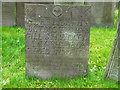 SK6929 : Hickling Churchyard - Belvoir Angel headstone by Alan Murray-Rust