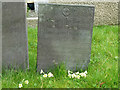 SK6929 : Hickling Churchyard - Belvoir Angel headstone by Alan Murray-Rust