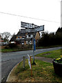 TM0669 : Roadsign on Wickham Road by Geographer