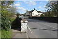 SJ8049 : Miles Green: bridge over former railway line by Jonathan Hutchins