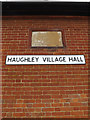 TM0262 : Haughley Village Hall sign by Geographer