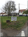 TM0262 : Haughley Village Name sign on The Folly by Geographer