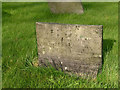 SK6926 : Belvoir Angel headstone, Nether Broughton Churchyard by Alan Murray-Rust